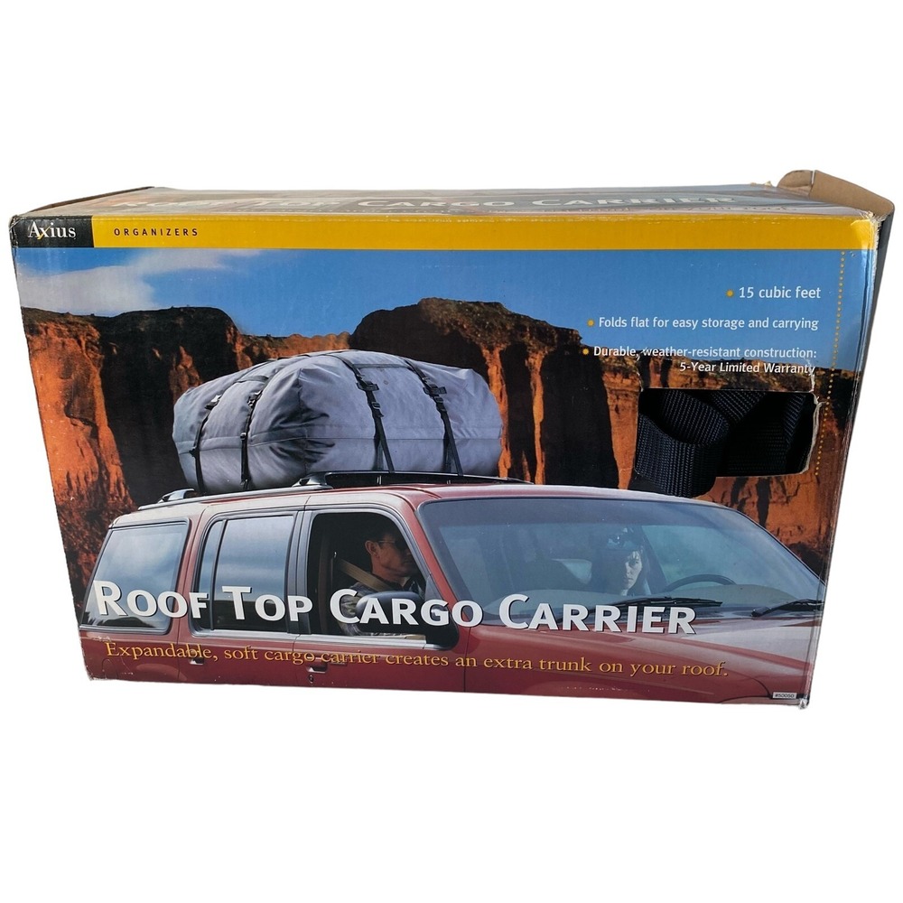 Axius Rack-Pack Rooftop Cargo Bag 15 Cubic Feet for roof rack 36x36x18" capacity